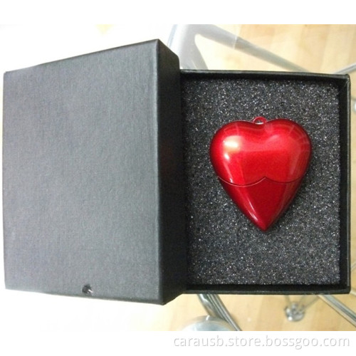 CaraUSB Plastic heart-shaped Valentine's Day theme Usb disk flash drive personalized jewelry custom advertising items